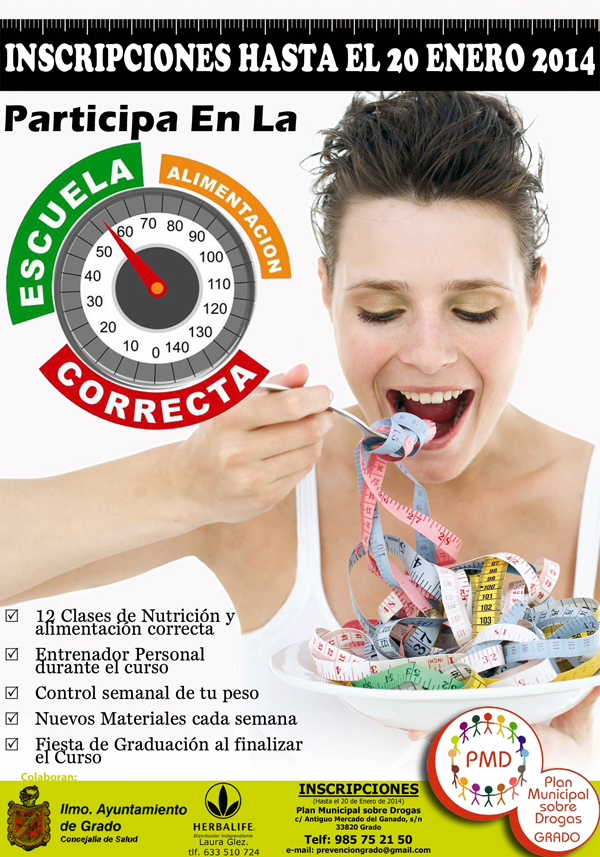 Cartel Escuela de Alimentación Correcta