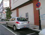 Plaza de movilidad reducida de la Calle Pedro Braña