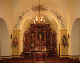 Interior de la Iglesia de San Salvador de Perlora
